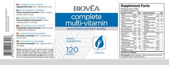 BIOVEA Complete Multi-Vitamin - supplement