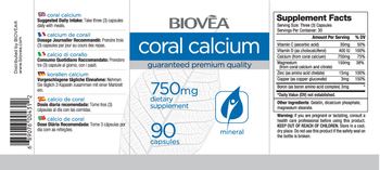 BIOVEA Coral Calcium - supplement