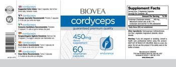BIOVEA Cordyceps 450 mg - supplement