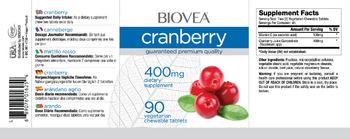 BIOVEA Cranberry 400 mg - supplement
