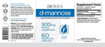BIOVEA D-Mannose 500 mg - supplement