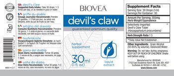 BIOVEA Devil's Claw - herbal supplement