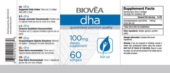 BIOVEA DHA 100 mg - supplement