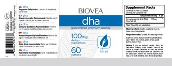BIOVEA DHA 100 mg - supplement