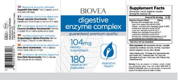 BIOVEA Digestive Enzyme Complex 104 mg - supplement