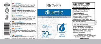 BIOVEA Diuretic - herbal supplement