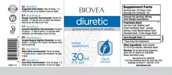 BIOVEA Diuretic - herbal supplement