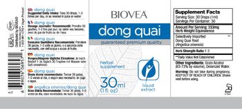 BIOVEA Dong Quai - herbal supplement