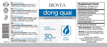 BIOVEA Dong Quai - herbal supplement
