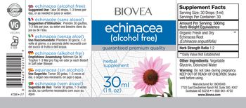 BIOVEA Echinacea (Alcohol Free) - herbal supplement
