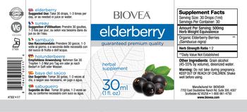BIOVEA Elderberry - herbal supplement