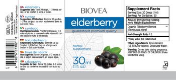 BIOVEA Elderberry - herbal supplement