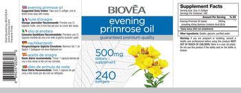 BIOVEA Evening Primrose Oil 500 mg - supplement