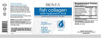 BIOVEA Fish Collagen with Hyaluronic Acid - supplement
