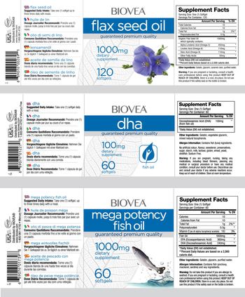 BIOVEA Flax Seed Oil 100 mg - supplement
