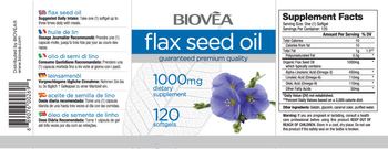 BIOVEA Flax Seed Oil 1000 mg - supplement