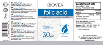 BIOVEA Folic Acid - supplement