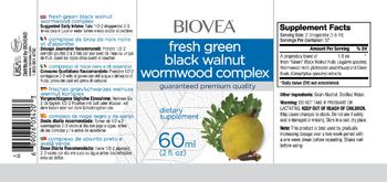 BIOVEA Fresh Green Black Walnut Wormwood Complex - supplement