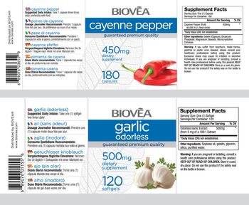 BIOVEA Garlic Odorless 500 mg - supplement