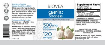 BIOVEA Garlic Odorless 500 mg - supplement