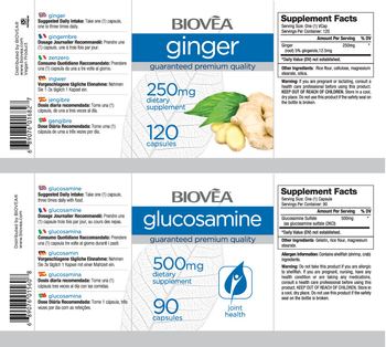 BIOVEA Ginger 250 mg - supplement