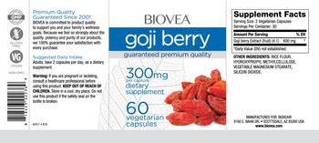 BIOVEA Goji Berry 300 mg - supplement