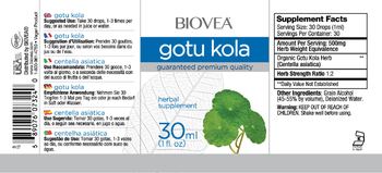 BIOVEA Gotu Kola - herbal supplement