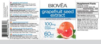 BIOVEA Grapefruit Seed Extract 100 mg - supplement