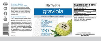 BIOVEA Graviola 500 mg - supplement