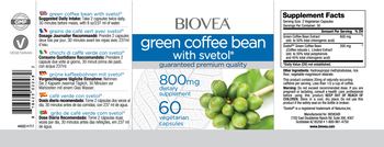 BIOVEA Green Coffee Bean with Svetol - supplement