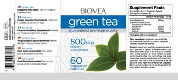 BIOVEA Green Tea 500 mg - supplement