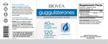 BIOVEA Guggulsterones 40 mg - supplement