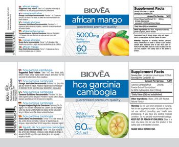 BIOVEA HCA Garcinia Cambogia - supplement