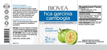 BIOVEA HCA Garcinia Cambogia - supplement