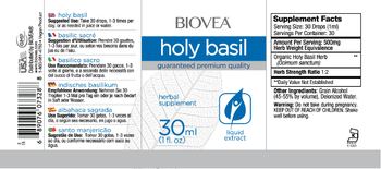 BIOVEA Holy Basil - herbal supplement