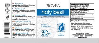BIOVEA Holy Basil - herbal supplement