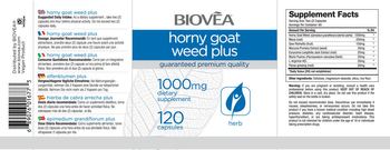 BIOVEA Horny Goat Weed Plus 1000 mg - supplement