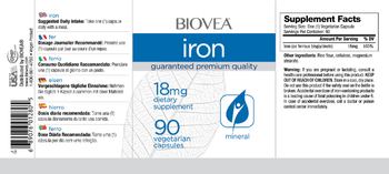 BIOVEA Iron 18 mg - supplement