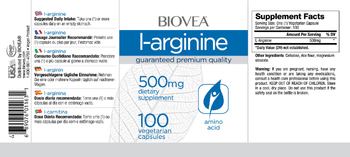 BIOVEA L-Arginine 500 mg - supplement