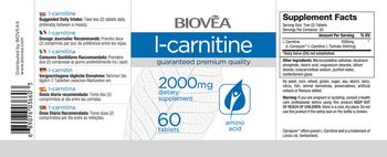 BIOVEA L-Carnitine 2000 mg - supplement