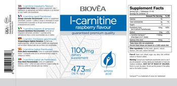 BIOVEA L-Carnitine Raspberry Flavour 1100 mg - supplement