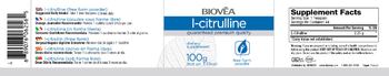 BIOVEA L-Citrulline 100 grams - supplement