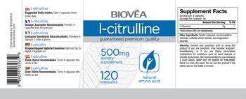 BIOVEA L-Citrulline 500 mg - supplement