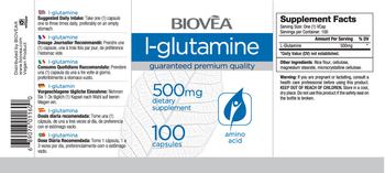 BIOVEA L-Glutamine 500 mg - supplement