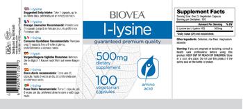 BIOVEA L-Lysine 500 mg - supplement