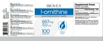 BIOVEA L-Ornithine 667 mg - supplement