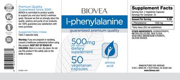 BIOVEA L-Phenylalanine 500 mg - supplement