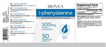 BIOVEA L-Phenylalanine 500 mg - supplement