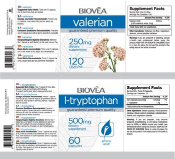 BIOVEA L-Tryptophan 500 mg - supplement