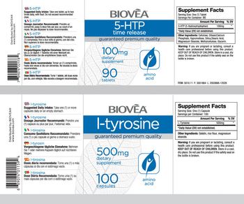 BIOVEA L-Tyrosine 500 mg - supplement